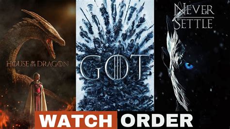 how to watch game of thrones in order